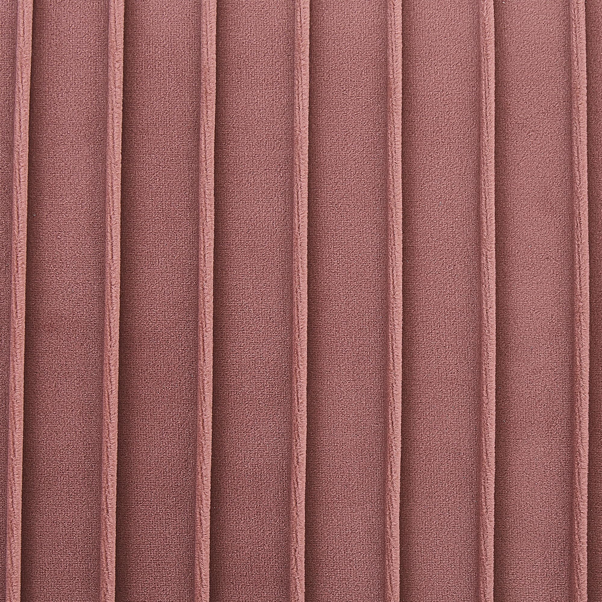 Beliani Banquette d'Intérieur Glamour Pieds en Métal Dorés en Velours Rose Paterson