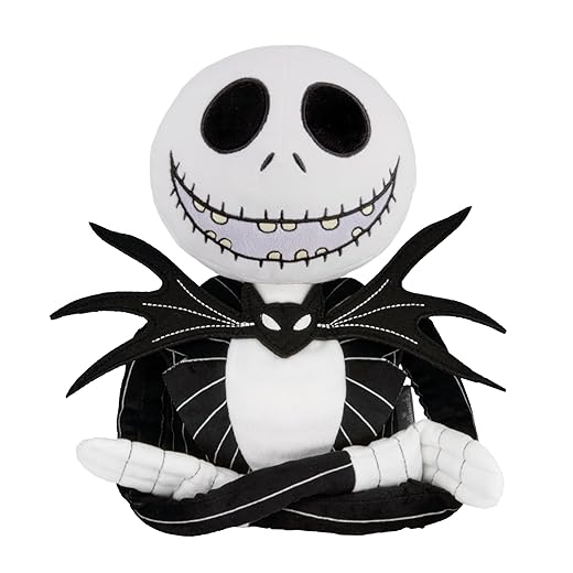 Hallmark Disney Tim Burton's The Nightmare Before Christmas 9.75" Christmas Tree Topper, Plush Fabric, Gifts for Disney Fans