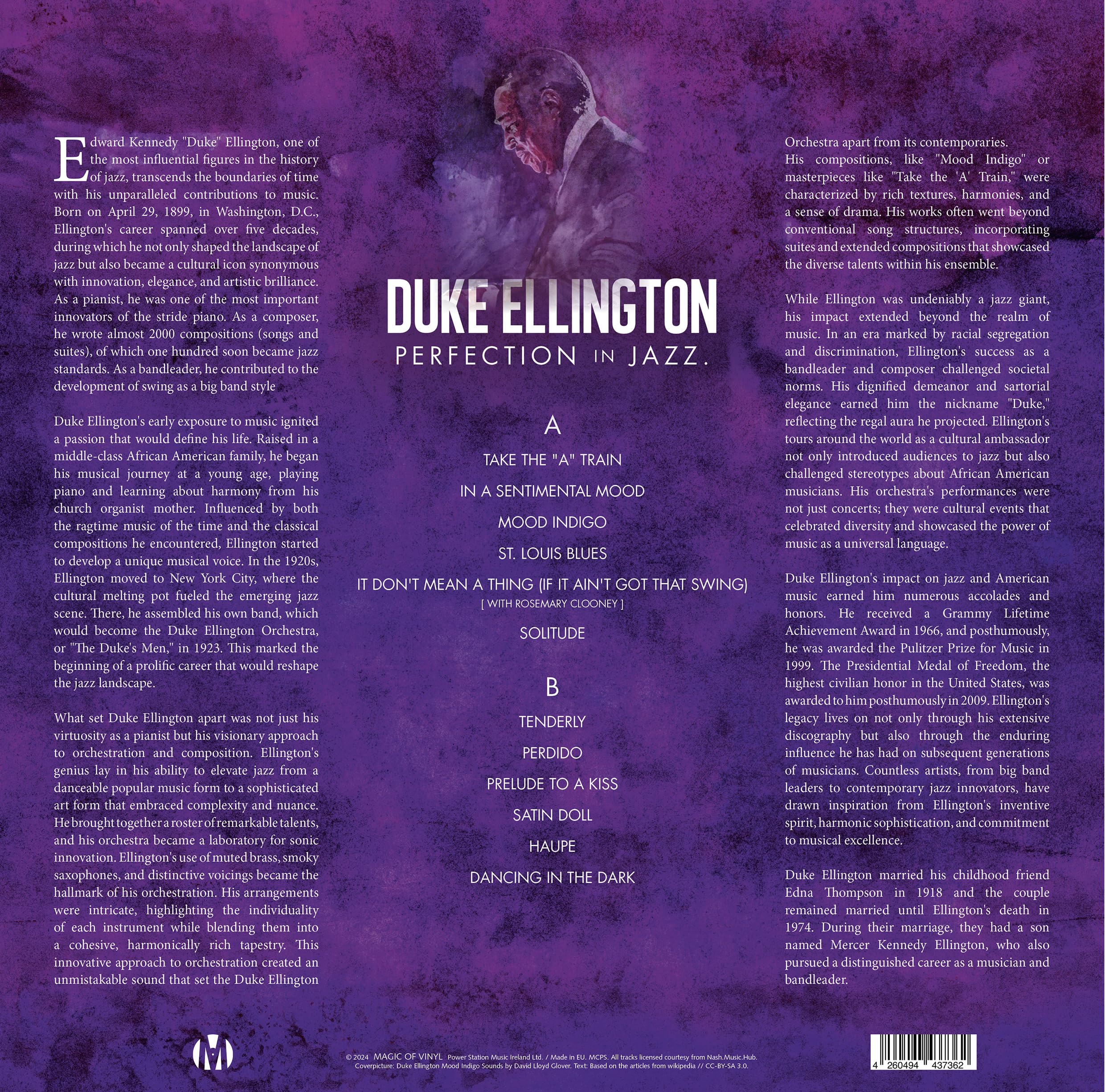 Duke Ellington - Perfection in Jazz - Limitiert - 180gr. White