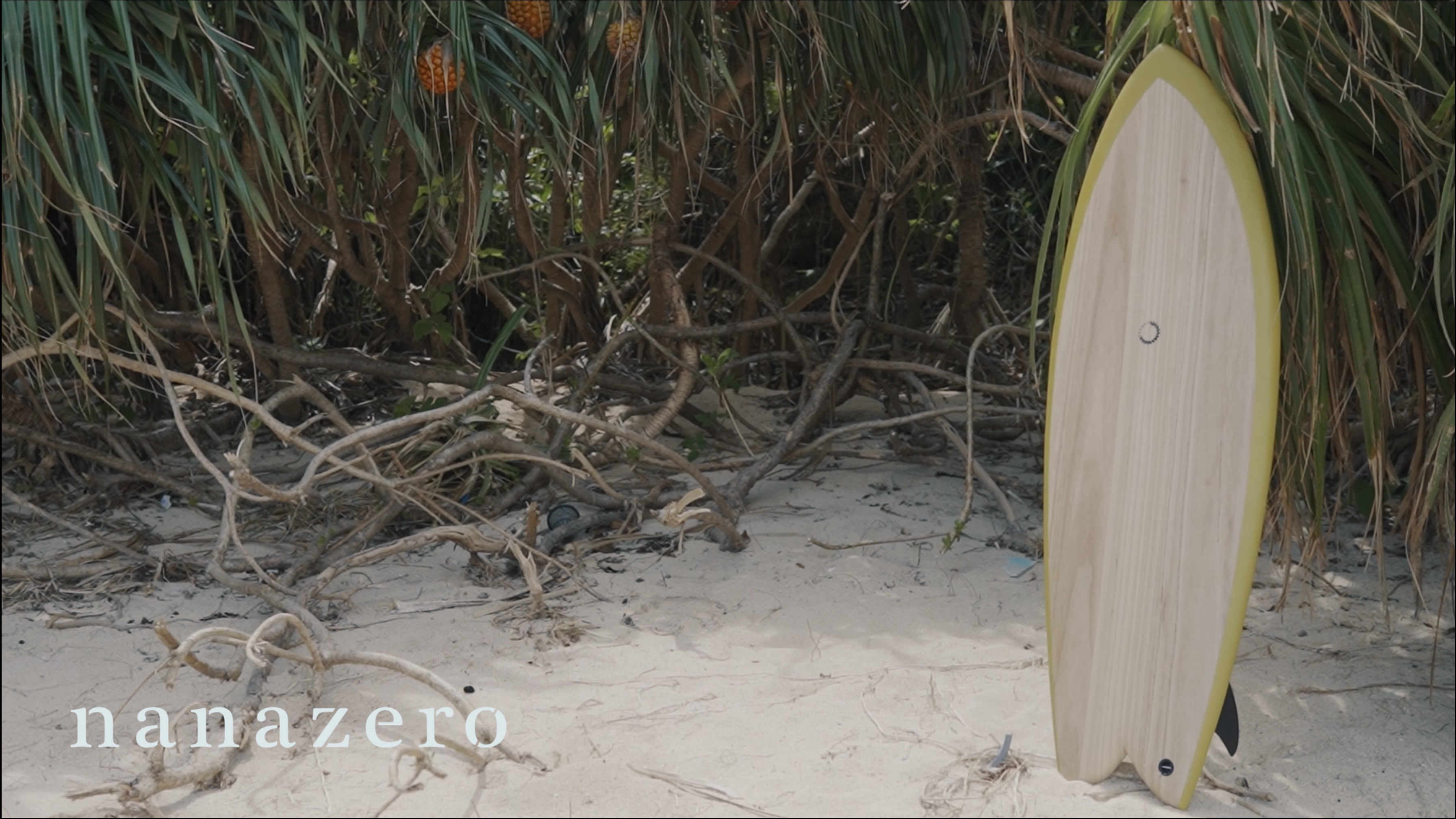 Amazon | nanazero WOOD SKIN サーフボード The Fish 5'4 Green-Yellow