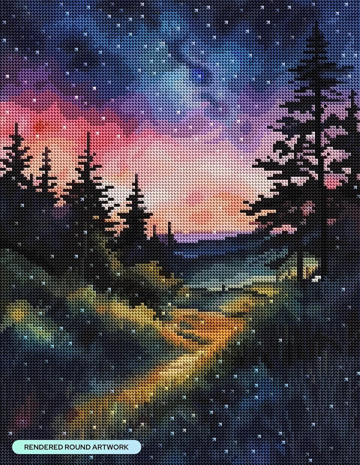 DIAMOND ART CLUB Twilight Whispers Diamond Art Kits for Adults