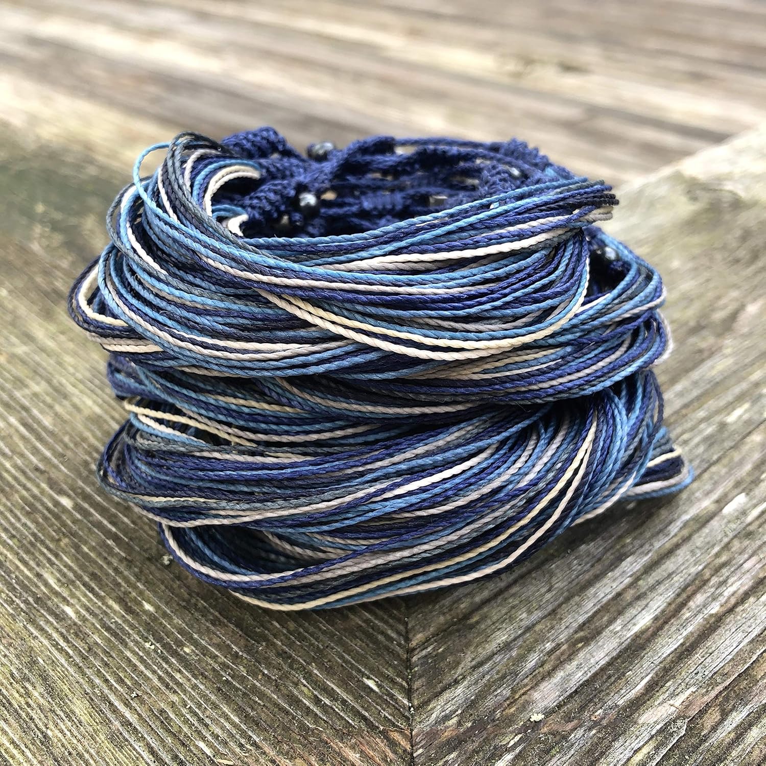 Rumi Sumaq Surfer String Bracelets for Men, Women & Kids — Adjustable Pull-Tie Waxed Cord, Coastal & Beach Colors, Custom Size and Color Options - Image 4