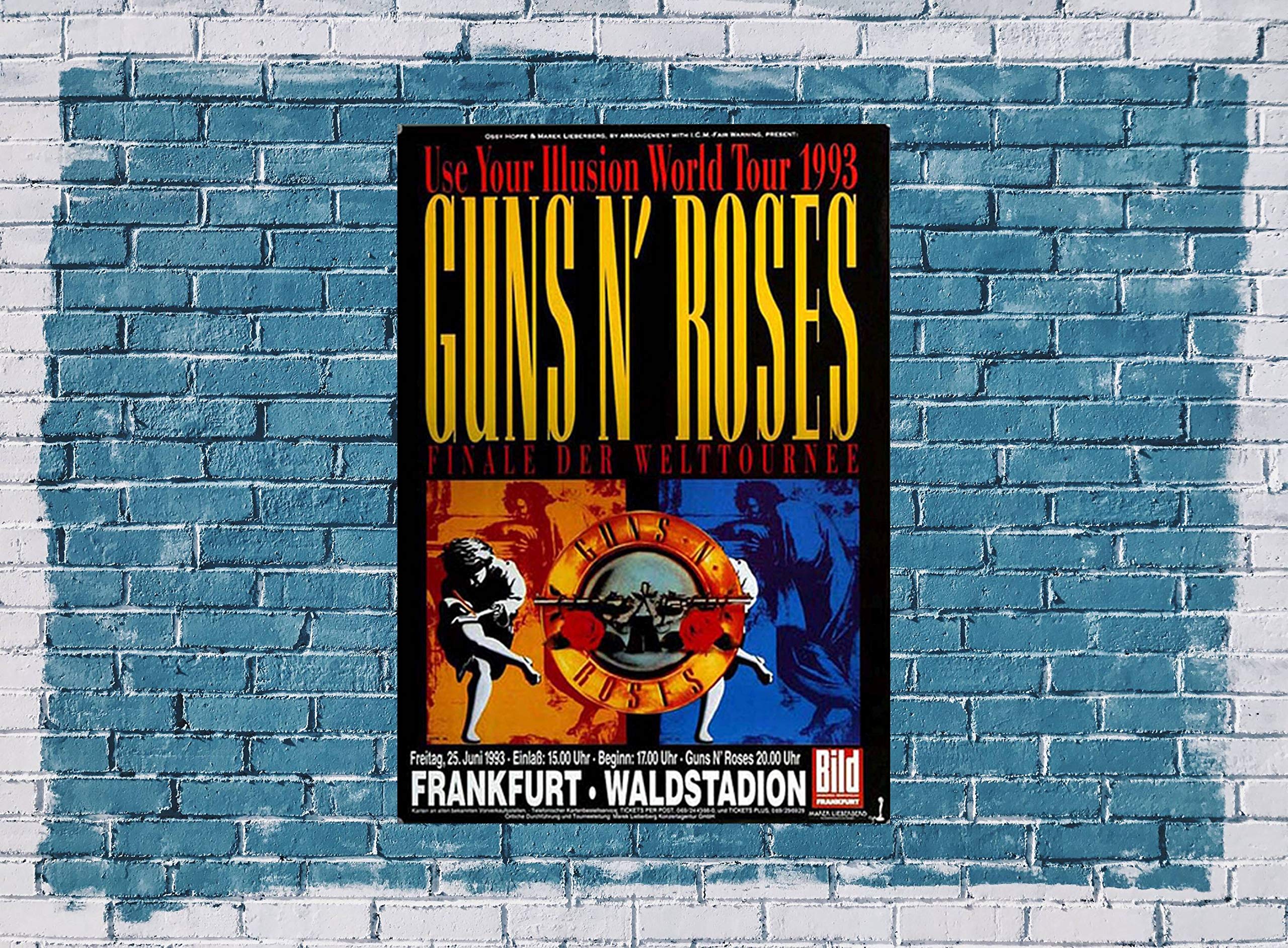 Guns N Roses - Use Your Illusion, Frankfurt 1993 » Konzertplakat/Premium Poster | Live Konzert Veranstaltung | DIN A1 «