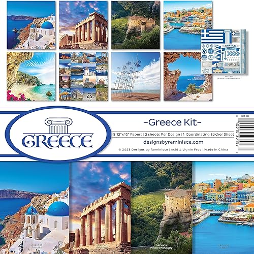 Reminisce Kit de colección de álbumes de recortes de Grecia