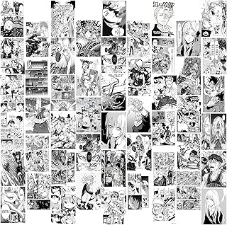 Anime Wall Collage Kit,Anime Stuff Pictures 50Pcs Anime Posters for Room Aesthetic,Anime Room Decor,Anime Manga Panels for Teens Girls Boys Dorm Bedroom Anime Wall Art