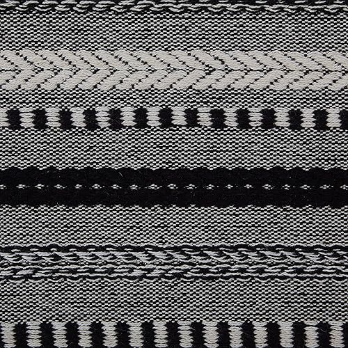 Vista 37 de DII Farmhouse - Camino de mesa trenzado a rayas, 15x72, azul marino