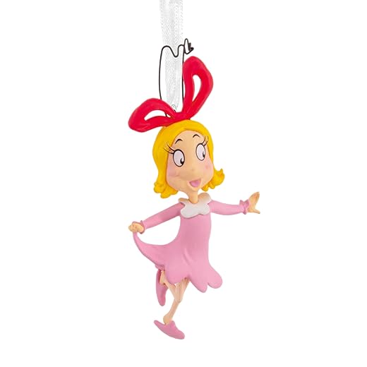 Hallmark Dr. Seuss's How The Grinch Stole Christmas! Cindy-Lou Who Christmas Ornament, Christmas Movie Gifts