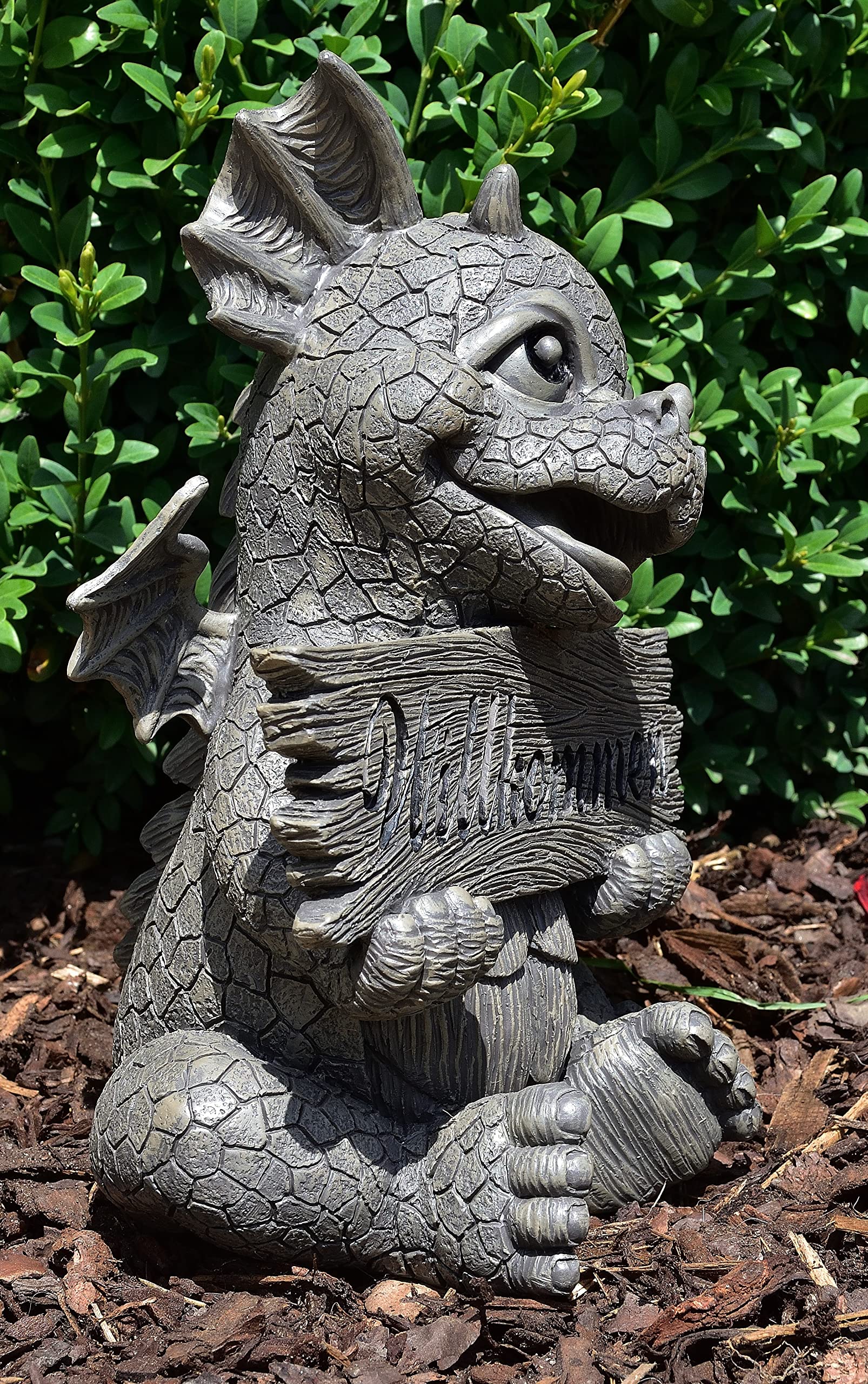 Gartendrache Welcome - Garten, Figur, Willkommen