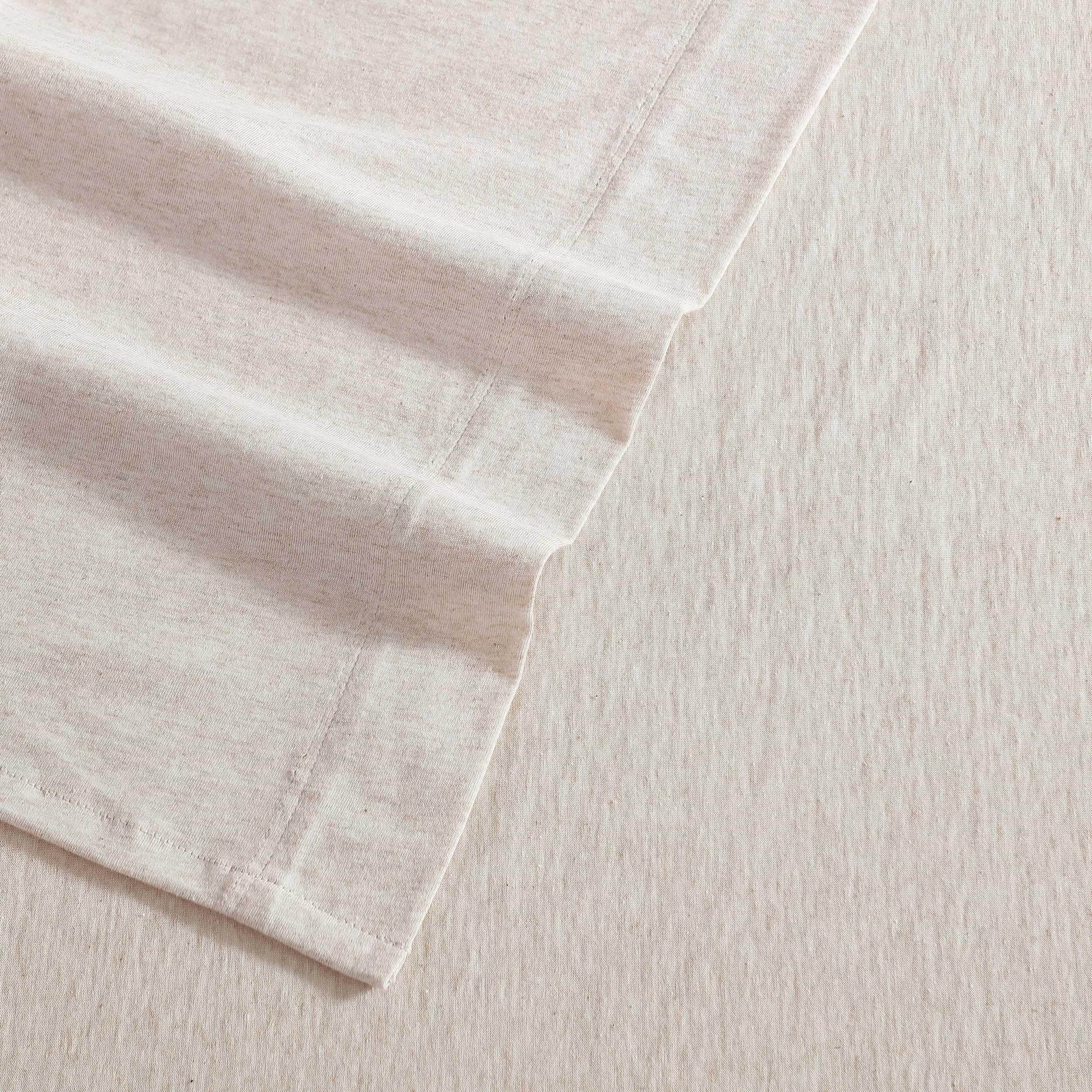 Calvin Klein - Parure de lit pour Grand lit, draps Nets et sur Mesure avec Un mélange de Coton naturellement Doux au Toucher léger, draps de lit avec taies d'oreiller et Drap-Housse Assortis (mélange
