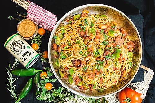 Miniatura 3 de A Cajun Life Condimento cajún original multiusos | Auténtica mezcla de condimentos cajún y criollo, sin OMG, sin MSG, 8 onzas