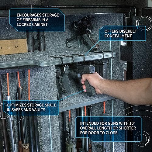 Miniatura 6 de Gun Storage Solutions - Colgadores para pistolas - Soporte de exhibición de pistolas de metal (Paquete variado)