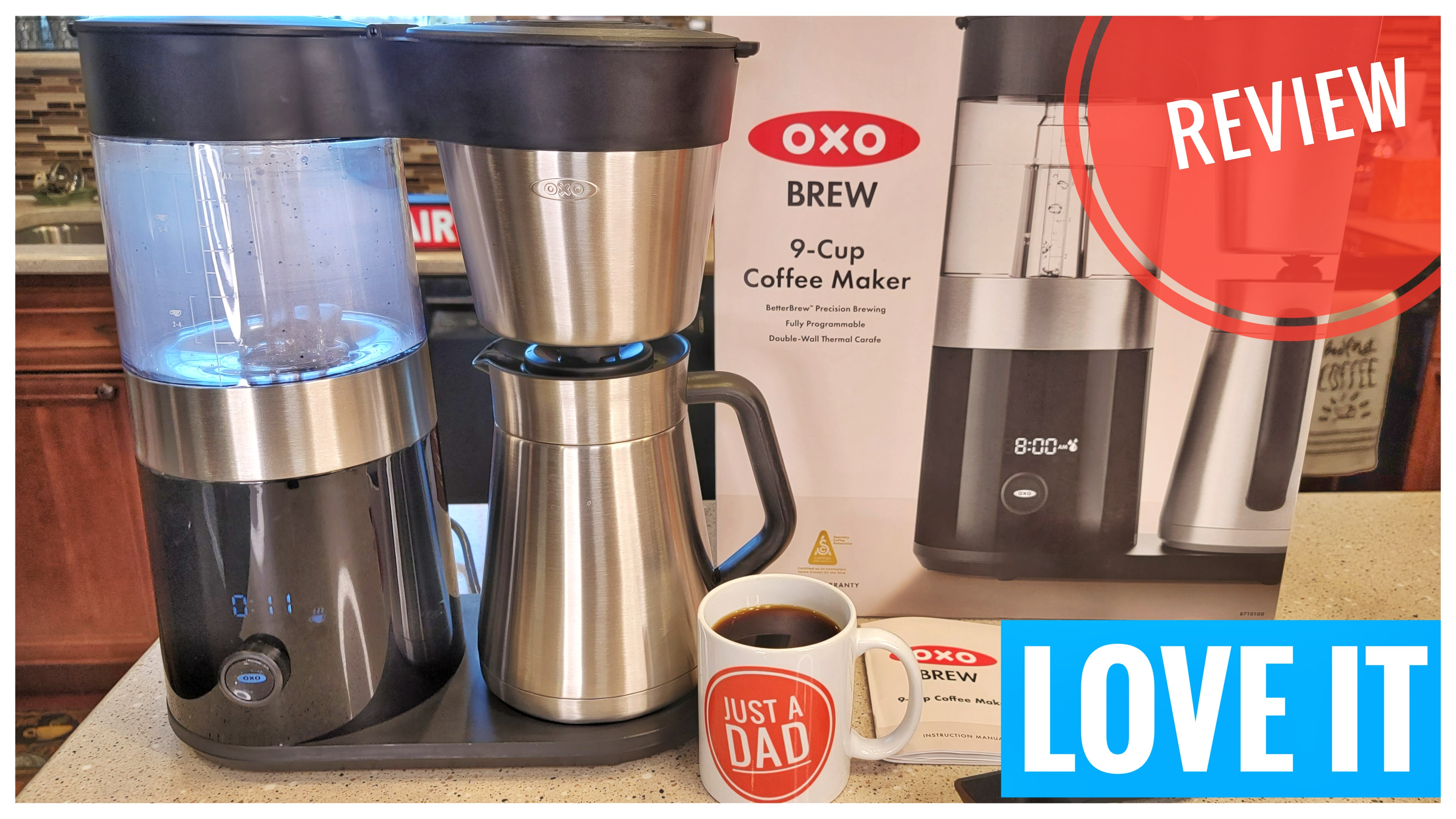 Watch REVIEW OXO BREW 9 Cup Stainless Steel Coffee Maker on Amazon Live