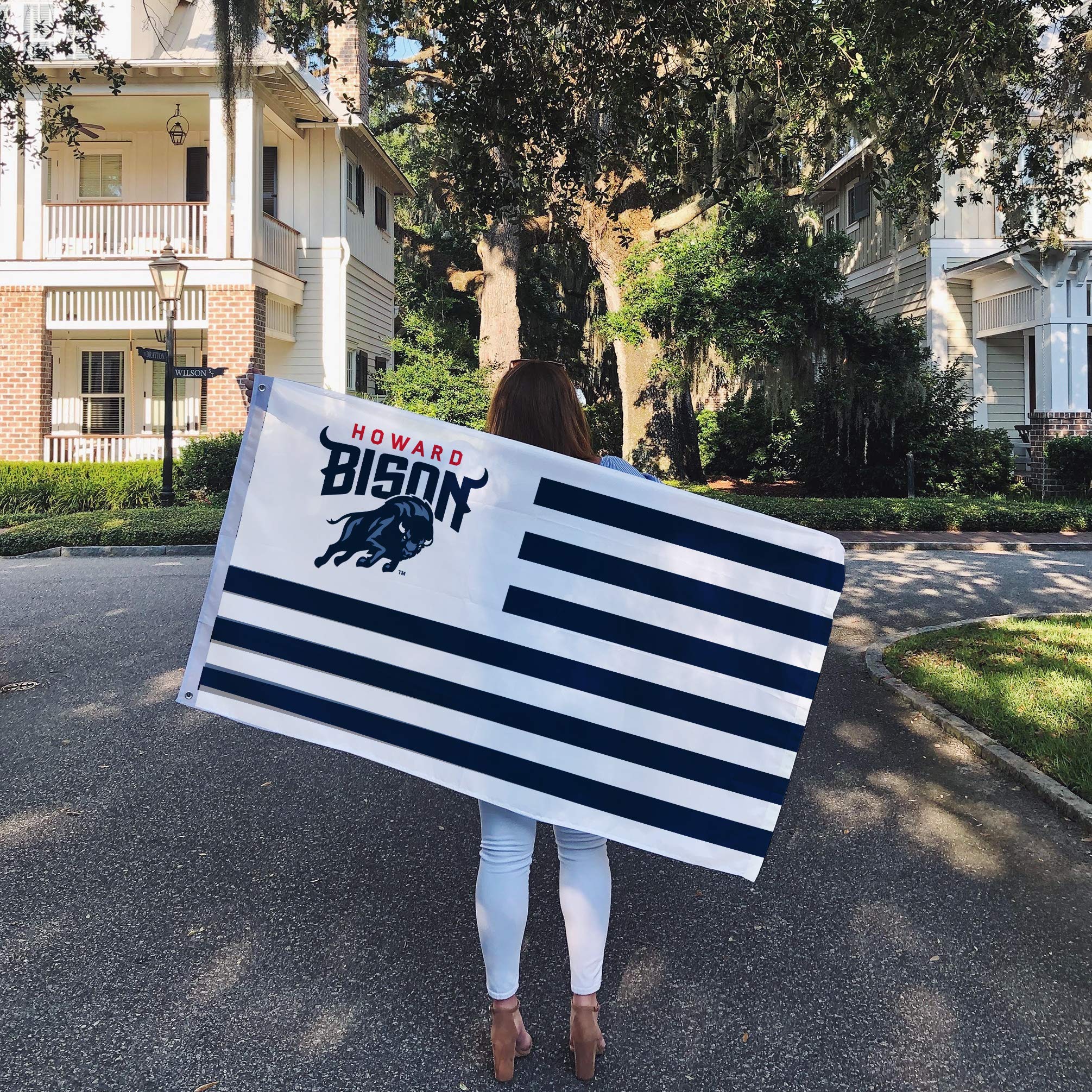 Howard Bison Garden Flag Pole Howard University Flag Double Sided