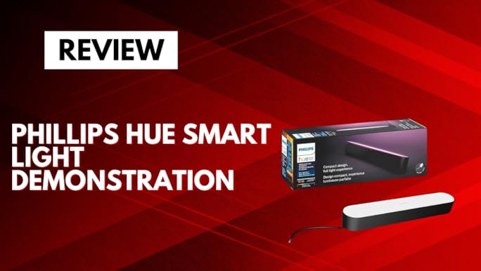 Hue プレイライトバー ベースユニット 美品 Philips Hue Smart Play Light Bar Base Kit, Black - White
