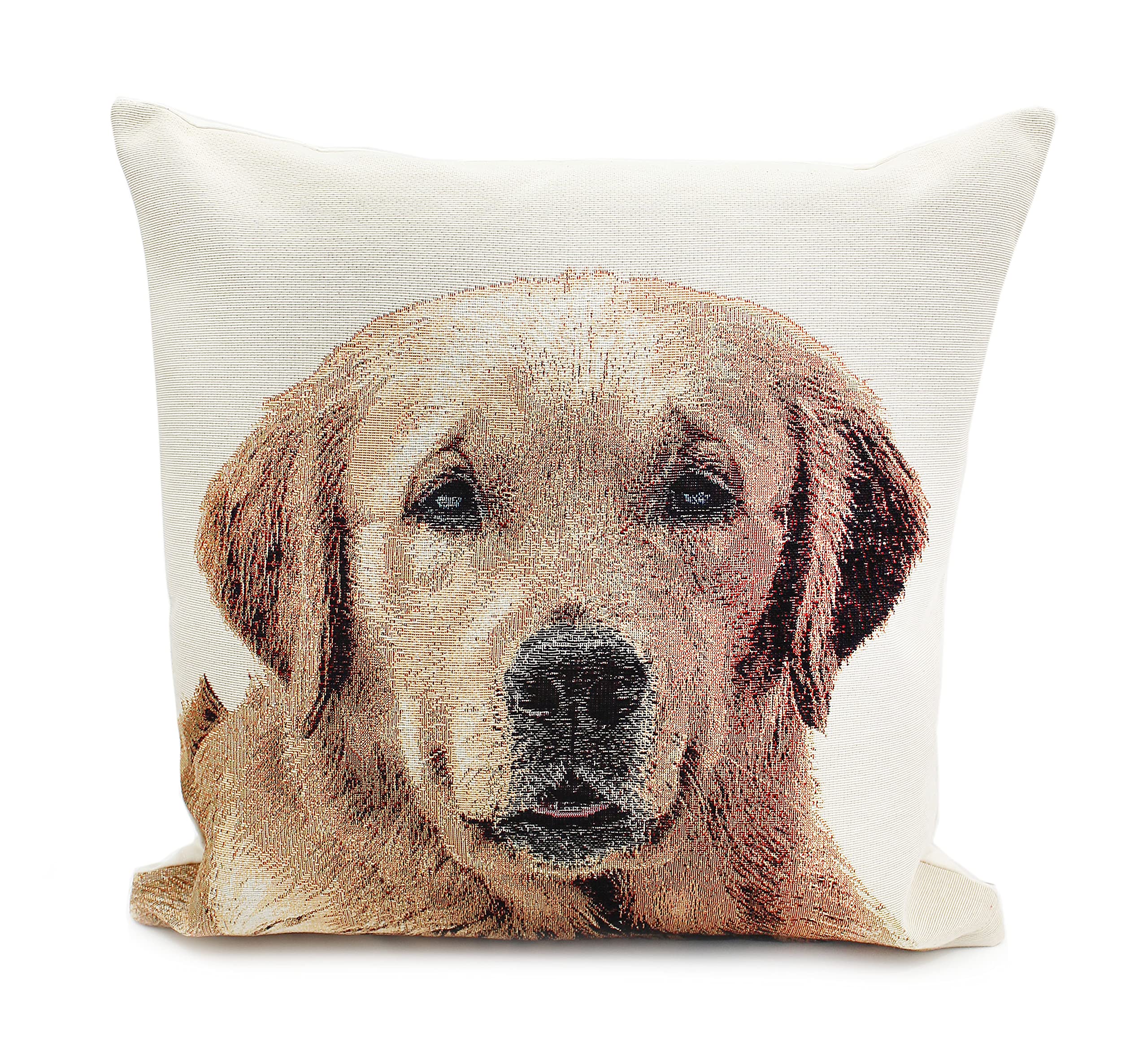 Peggy Wilkins Duke the Golden Labrador Tapestry Cushion