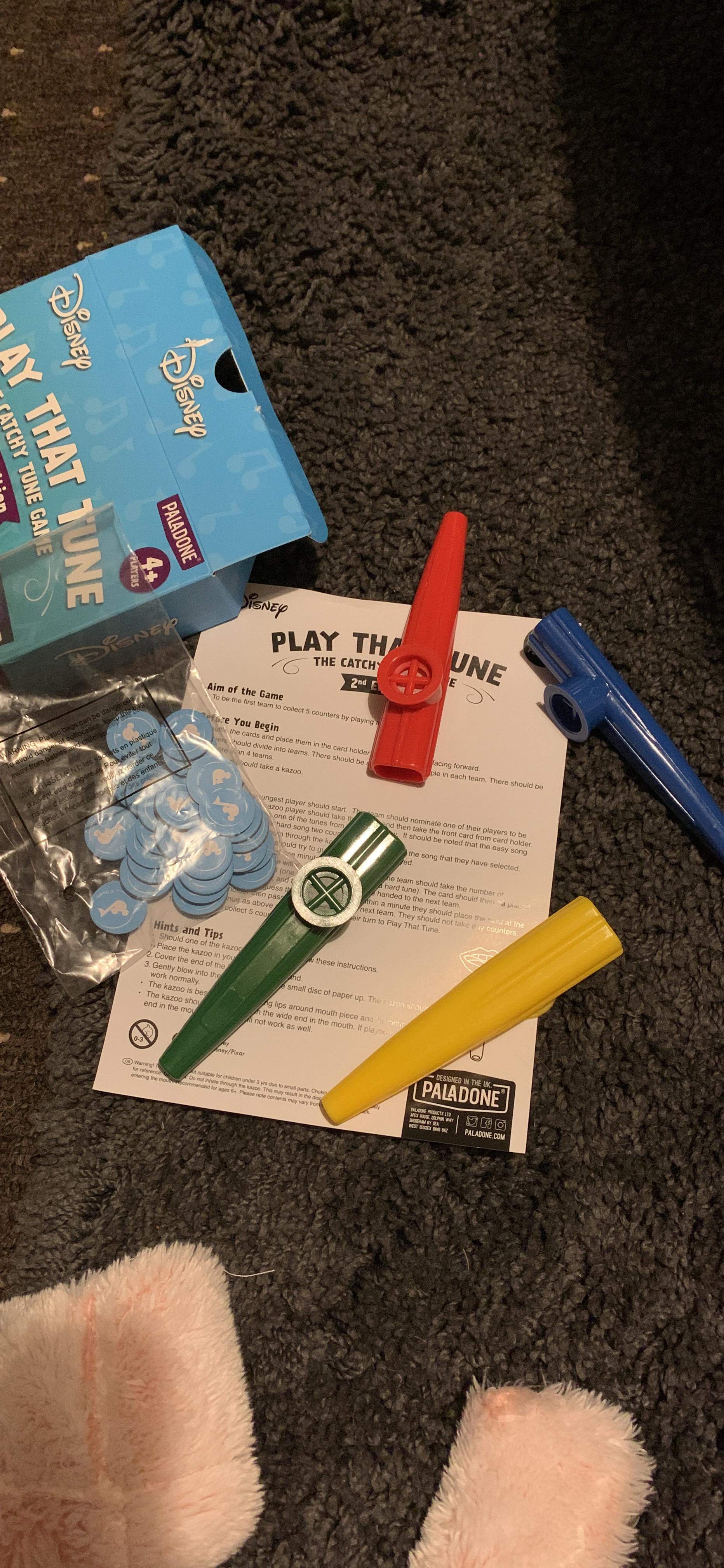Paladone Music Guessing Game with Four Kazoos Disney Play That Tune 2nd