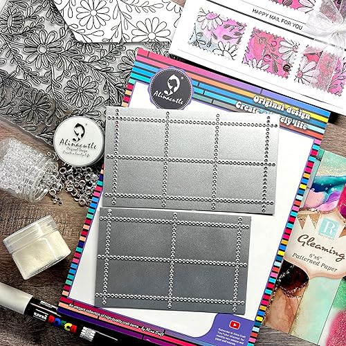 Miniatura 8 de Alinacutle Corte de metal troquelado abejas de panal para álbum de recortes Papel Artesanía Álbum Plantilla de tarjeta hecha a mano