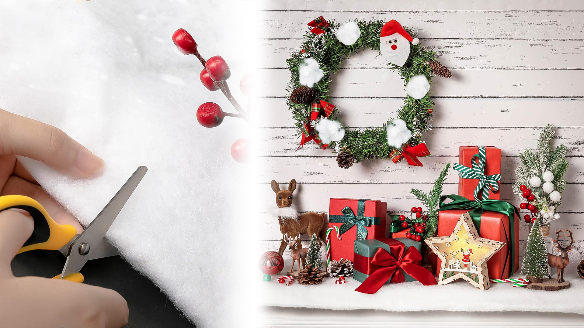 Coperta Neve Artificiale Natale 90x240cm - Tappeto Innevato Per Decorazioni Invernali - Foto 8