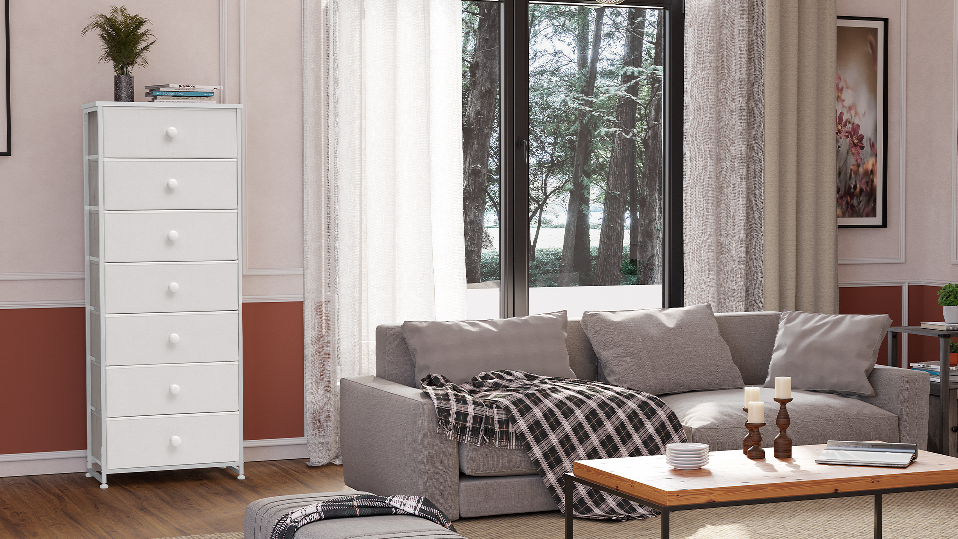 Amazon.com: Crestlive Products Tall Dresser, 7-Drawer Fabric