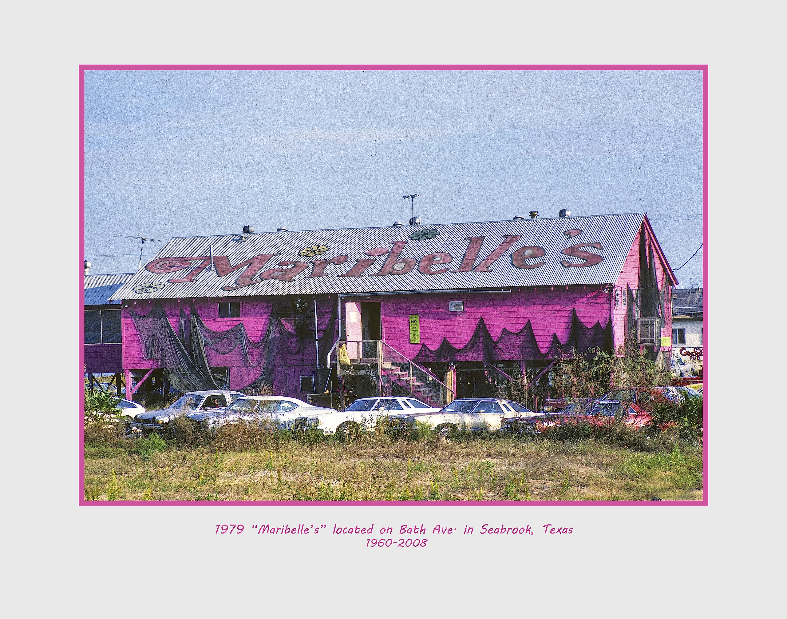 1980 Maribell's Historic Dive Bar in Seabrook, Texas by Ruth Burke (11x14)