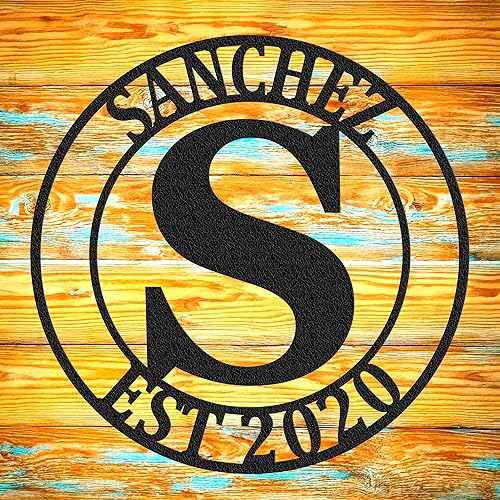 Miniatura 1 de Round Personalized Georgian Monogram & Initial