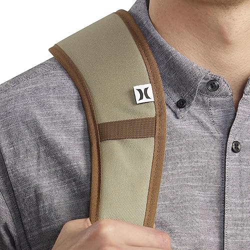 Miniatura 5 de Hurley Mochila de monopatín One and Only para hombre, Caqui, Tamaño único, One and Only - Mochila para monopatín