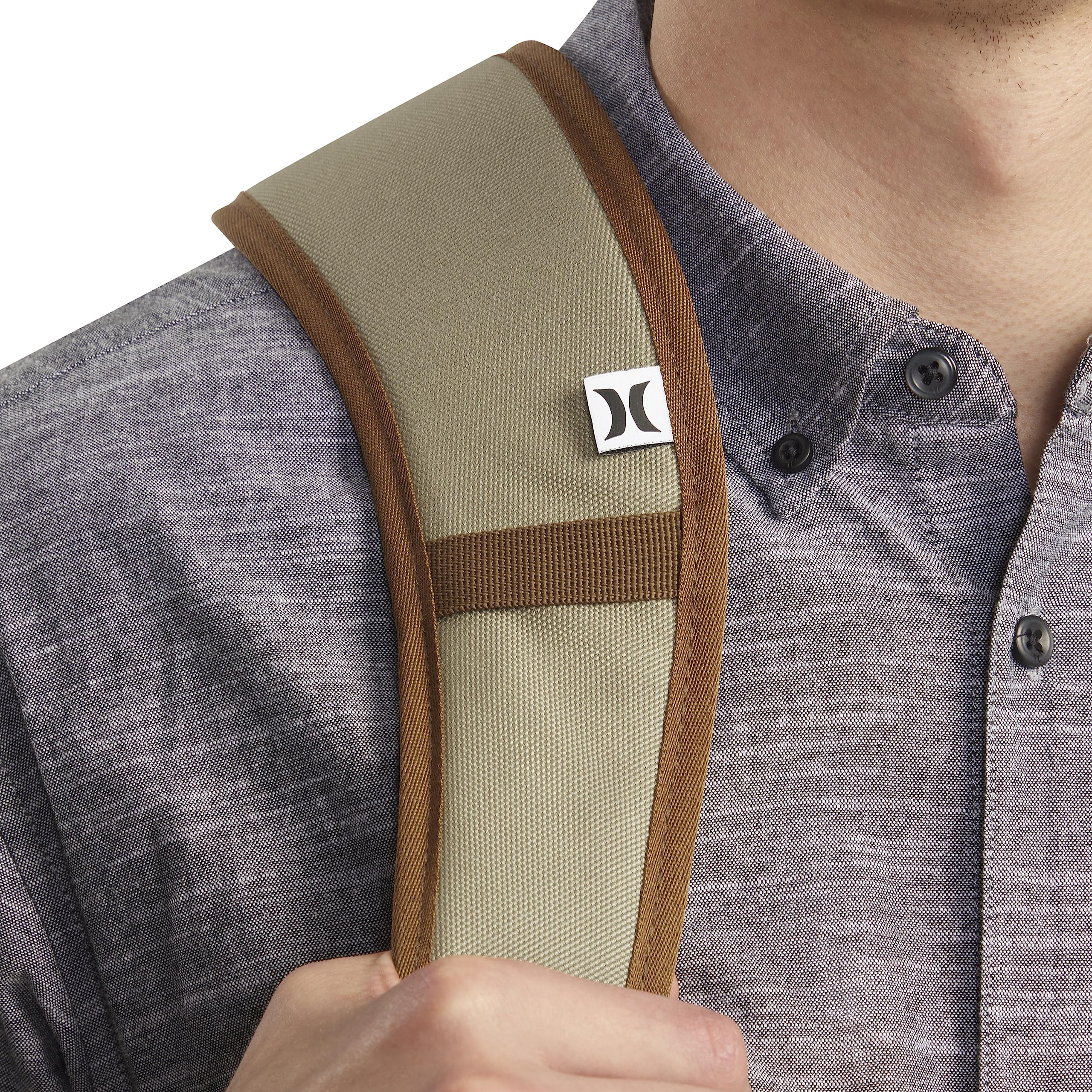 Hurley One and Only Skateboard Backpack Sac à Dos, Kaki, Taille Unique Homme