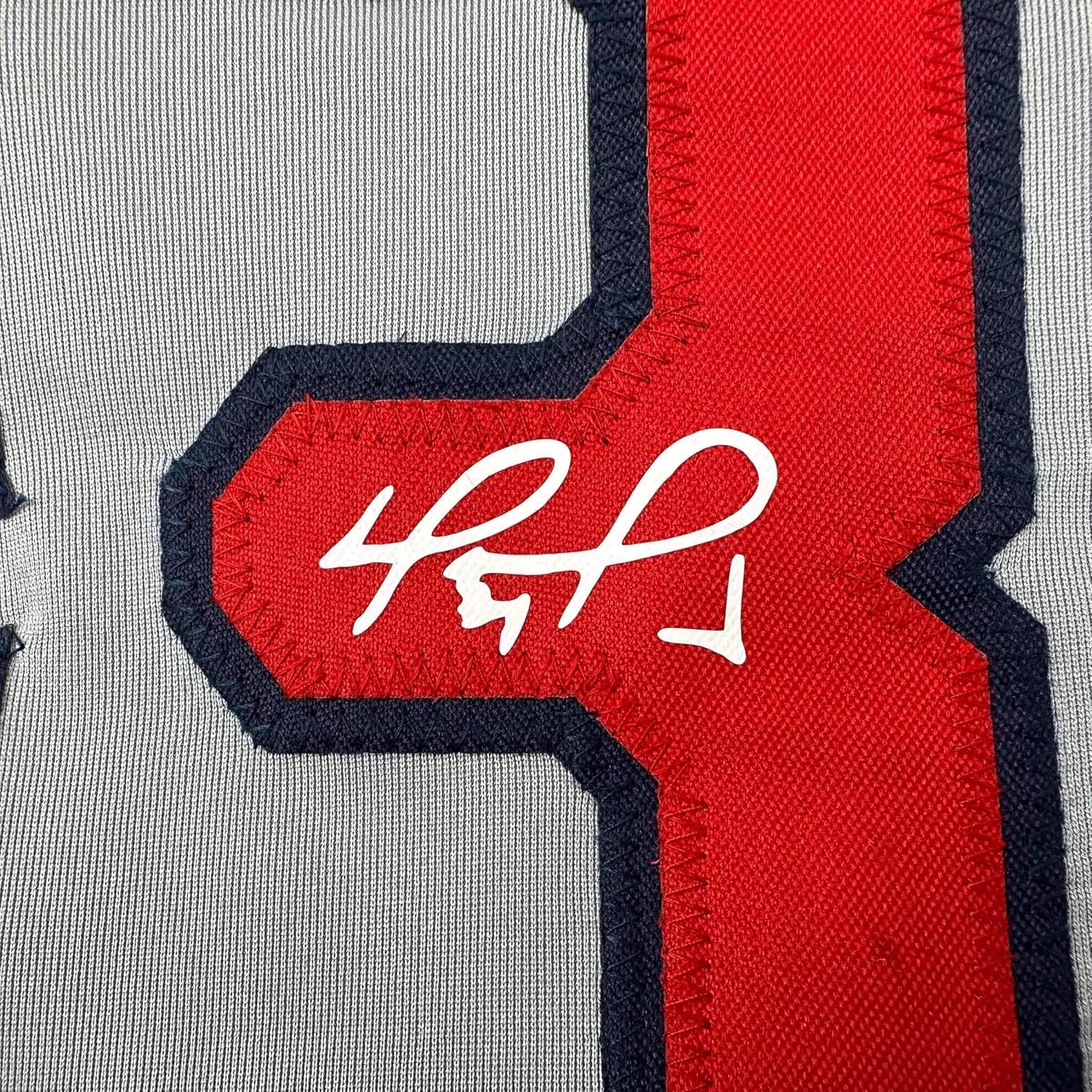 Facsimile Autographed David Ortiz Boston Grey Reprint Laser Auto Baseball Jersey Size Men's XL - Image 2