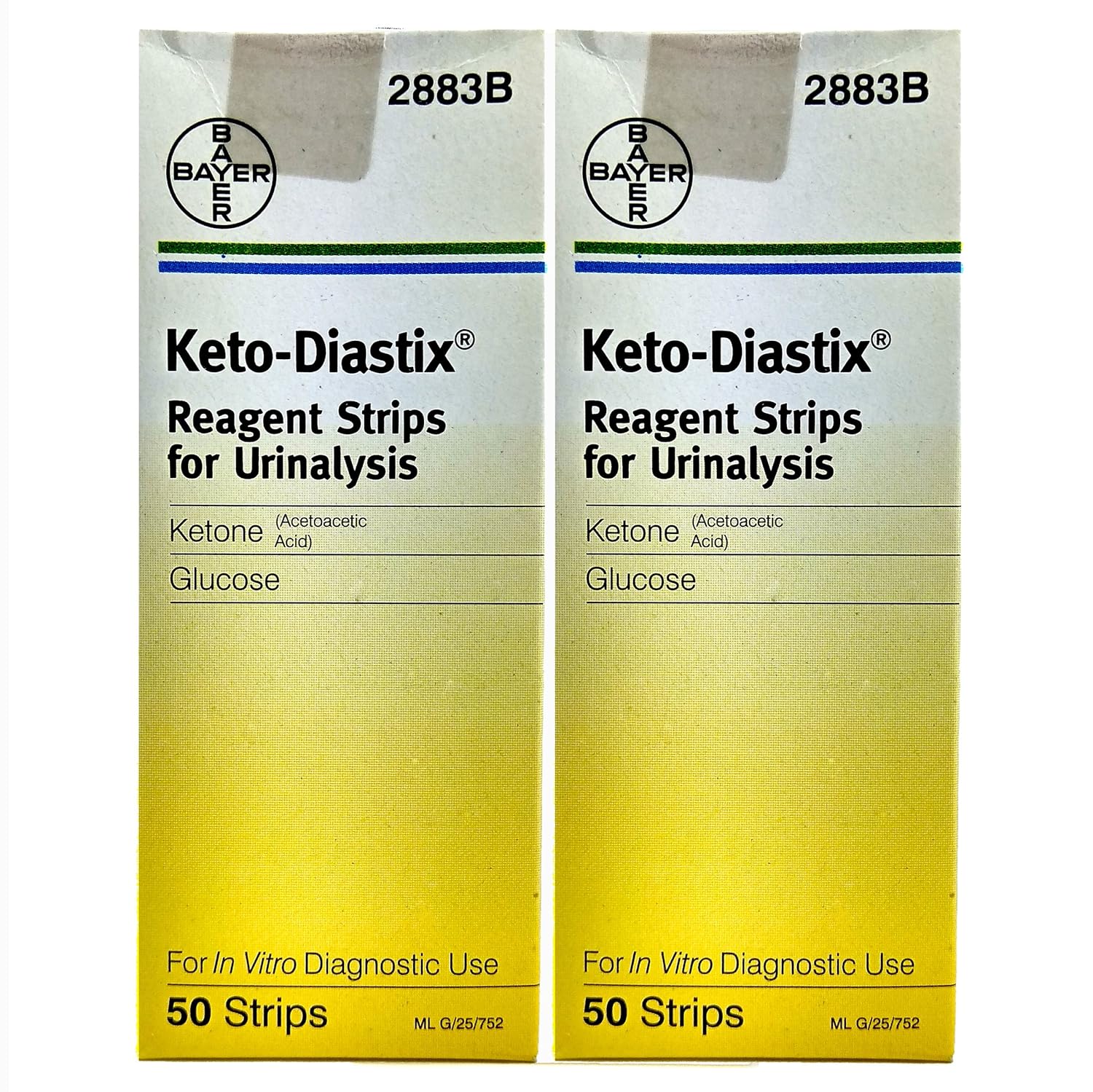 Bayer KetoDiastix Reagent Strips for Urinalysis, 50Pack of 2 Amazon