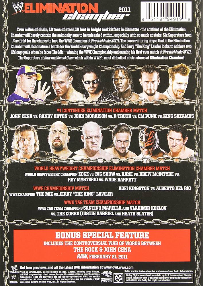 WWE エリミネーション・チェンバー2011 [DVD] Amazon.co.jp: WWE エリミネーション・チェンバー2011 [DVD