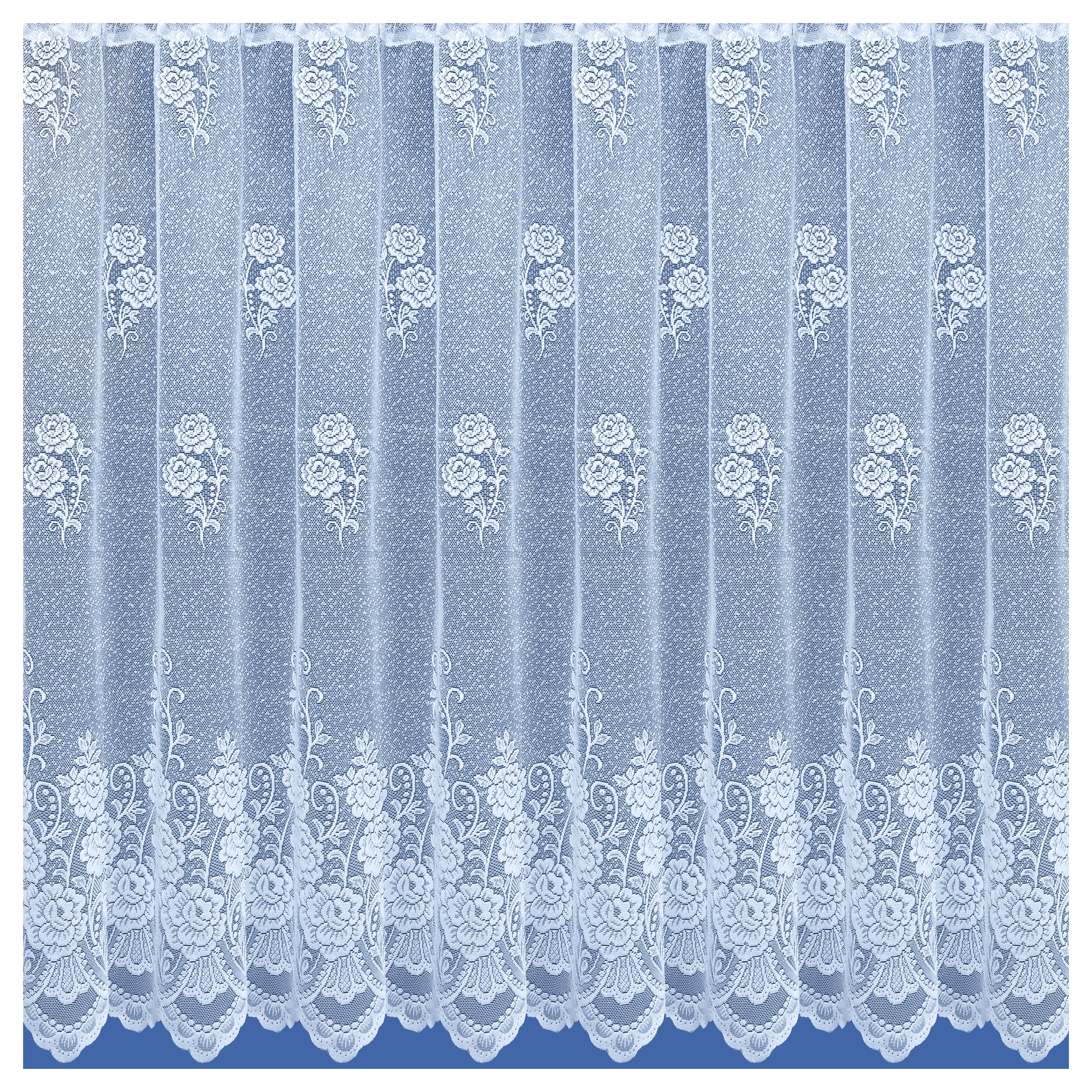 Tyrone Textiles Chicago Floral Lace Sheer Net Curtain Panel (500 x 137cm)