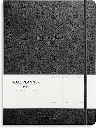 Burde Agenda de objetivos 2024  26 de diciembre de 2023 a 31 de diciembre de 2024  Alcanza tus objetivos  12 meses  Agenda semanal con vista general