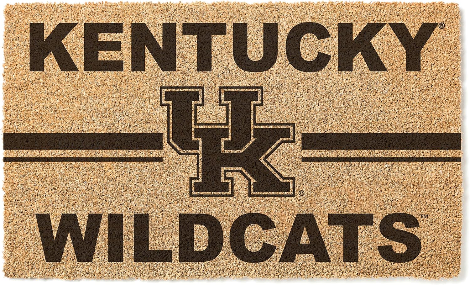 KH Sports Fan Kentucky Wildcats Team Logo Coir Doormat, 18x30 Inches, Wildcats Outdoor Rug; Display Your Team Spirit with This Unique Kentucky Wildcats Doormat