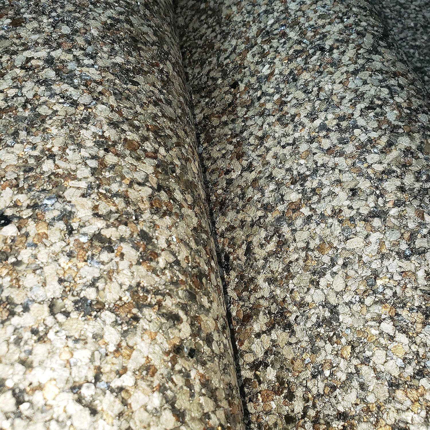 Real mica Stone Unique Designer Luxury chip Texture wallcovering Modern Gold Silver Granite Look Big chip Texture 3D Modern Natural Wallpaper