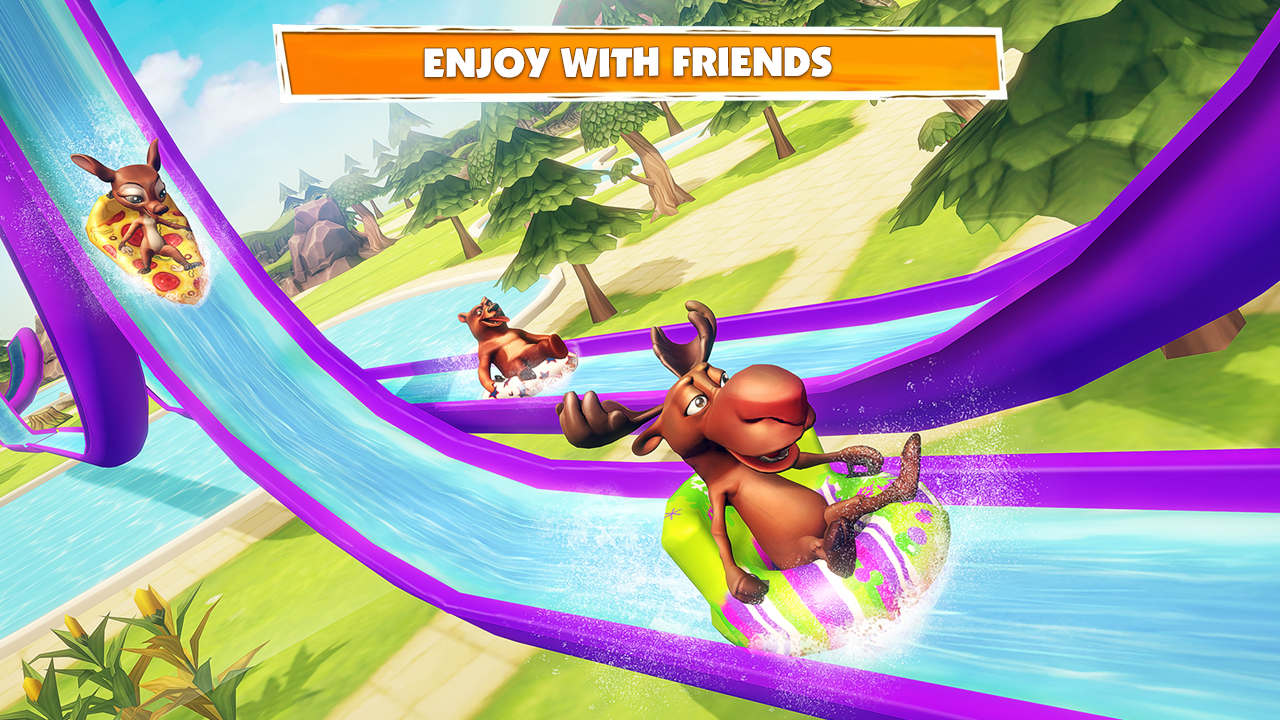 Water Park Slide & Stunts Fun Game For Kids 2023 Amusement Park