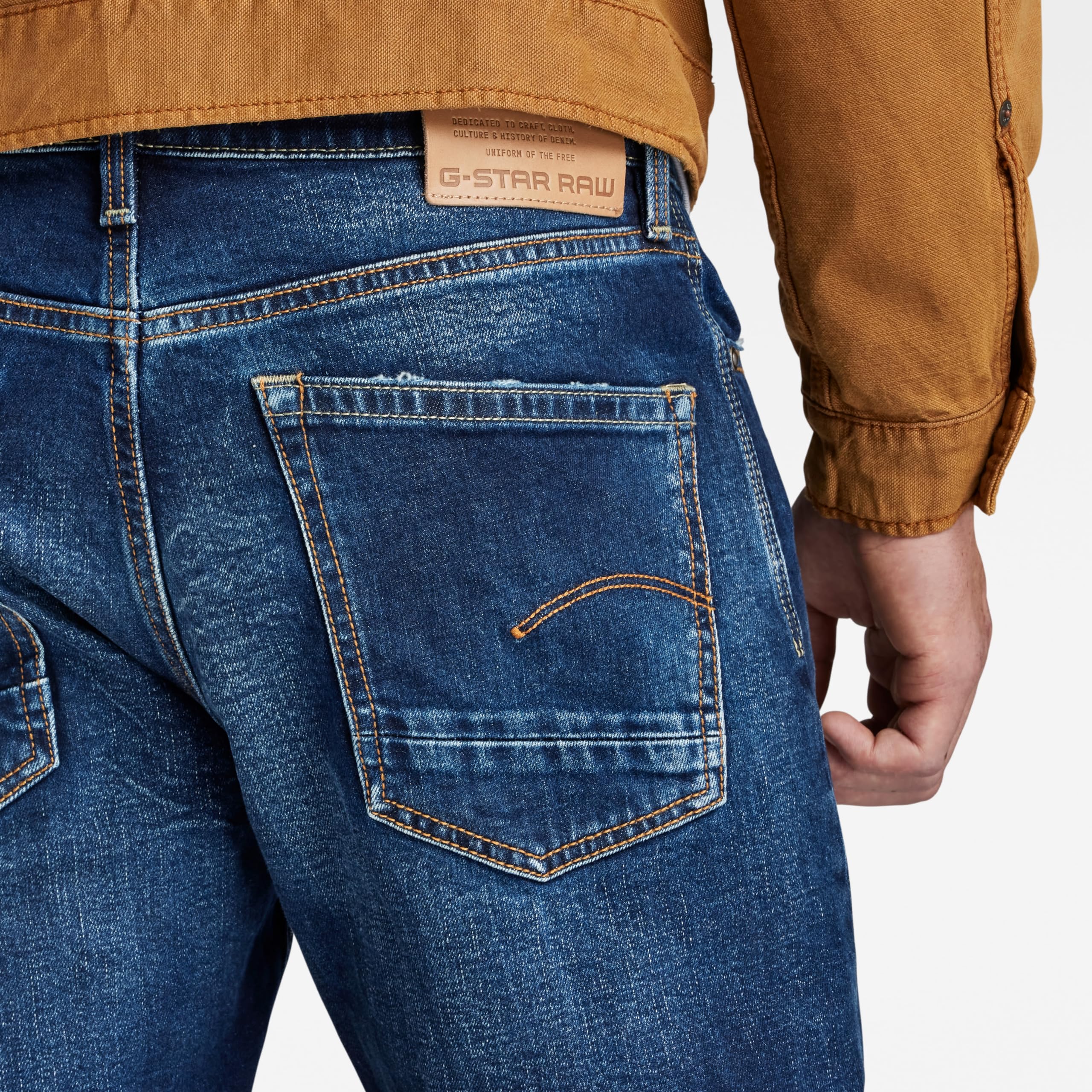 G-Star Herren Dakota Regular Straight Jeans Blau (Worn in Dusk Blue D23691-C052-B843) 28W / – Bild 4