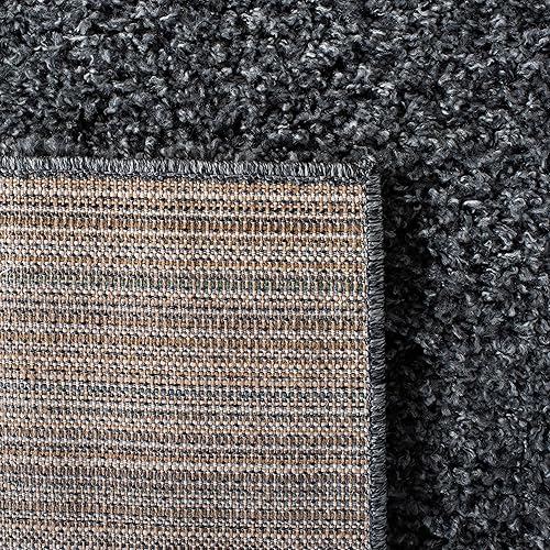 Vista 223 de SAFAVIEH Venus Shag Collection - Alfombra decorativa, 2 pies 7 pulgadas x 5 pies, color marfil, diseño sólido, no desprende pelusa y de fácil