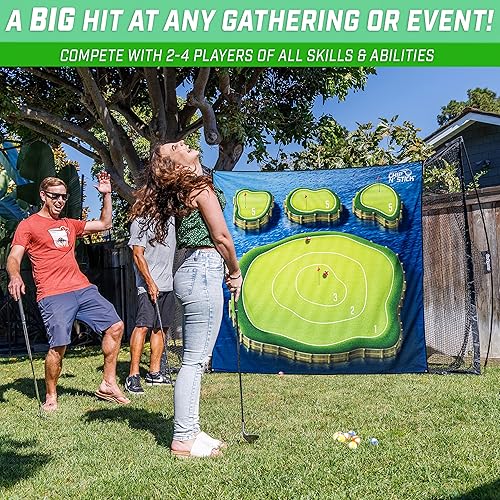 Miniatura 5 de GoSports Chip N' Stick Golf Games with Chip N' Stick Golf Balls - Giant Size Targets with Chipping Mat - Choose Classic, Darts or Islands