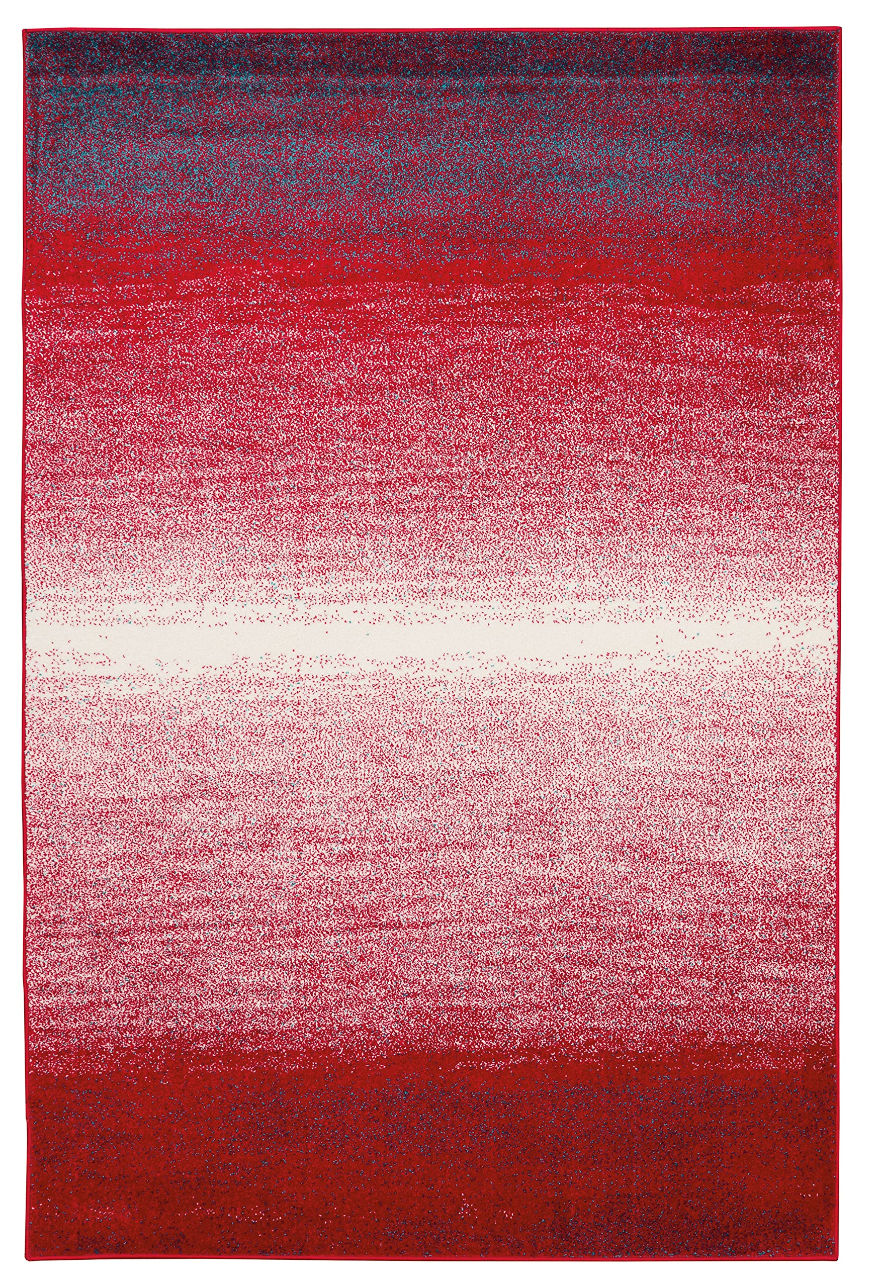 Linon Home Decor Products Lingon Ombre Red and Ivory 8 X 10 Area Rug