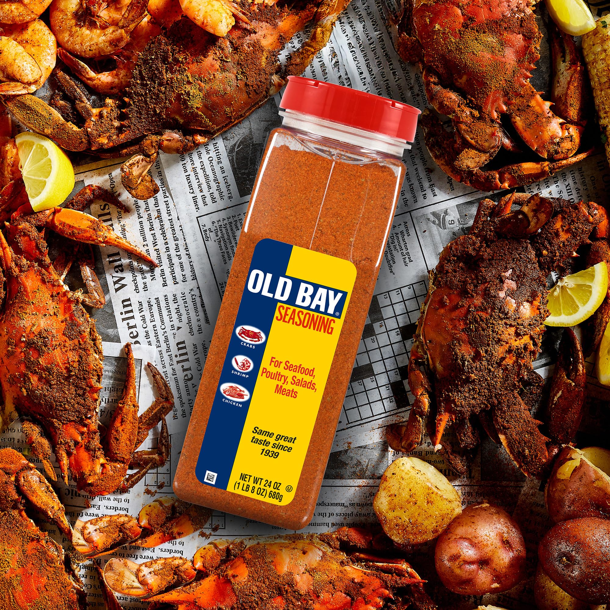 Old Bay Seasoning, 24-Ounce Plastic Canister (Pack of 3) by Old Bay