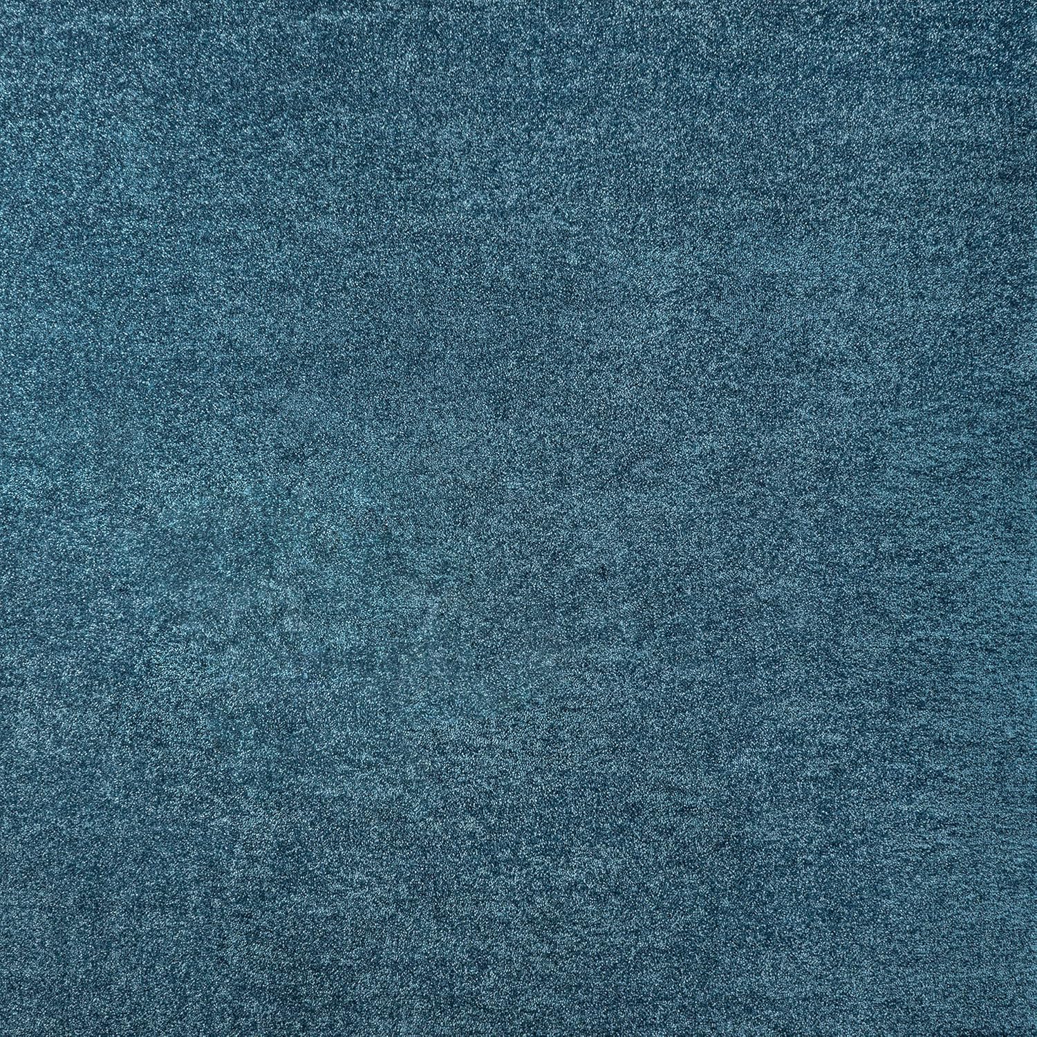 JONATHAN Y Haze Solid Low-Pile Turquoise 5x5 Square Indoor Area Rug, Coastal,Bohemian,Minimalist,Classic, Easy-Cleaning for Living Room,Bedroom,Kitchen,Pet Friendly,Non-Shedding (SEU100H-5SQ)