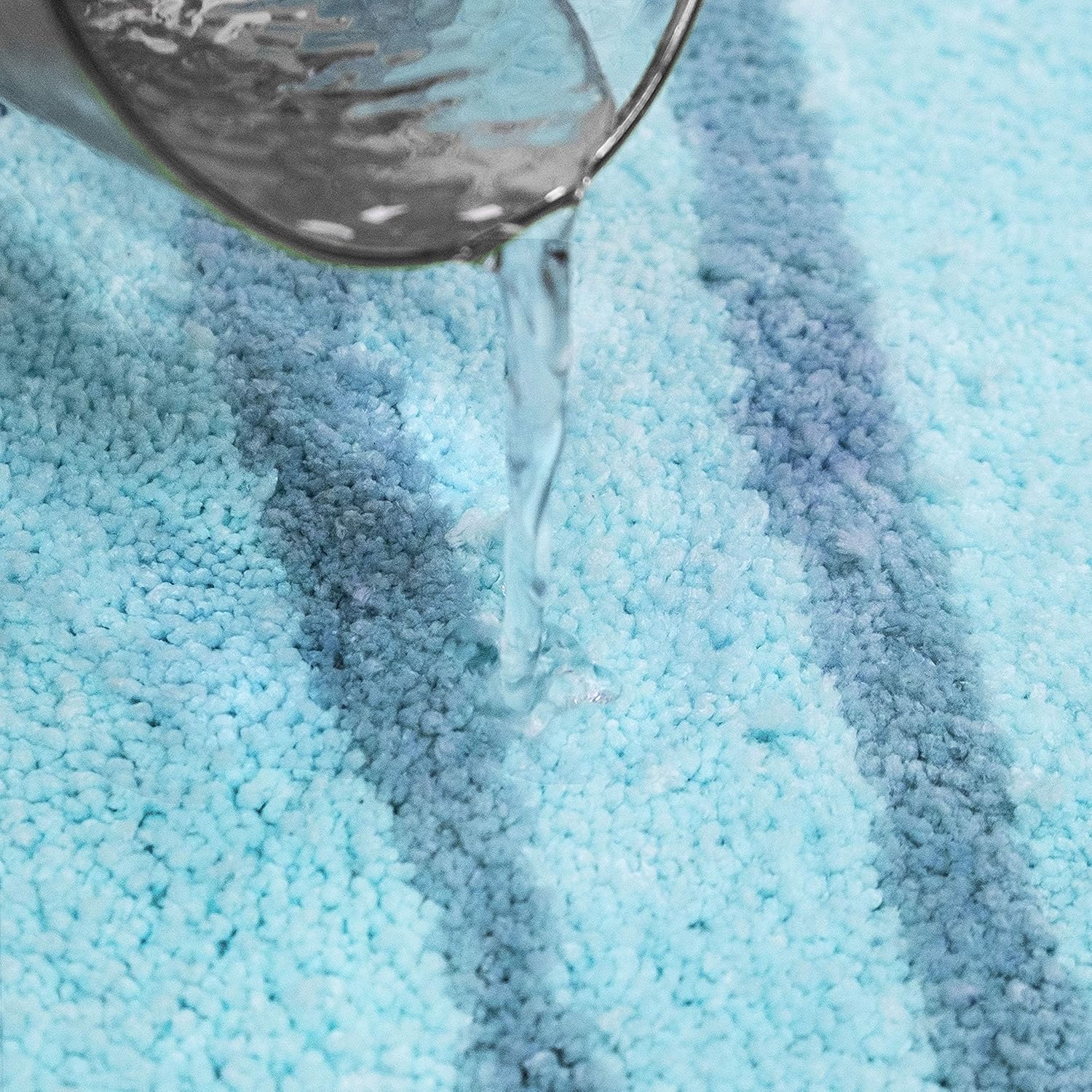 Seashell Bathroom Rugs and Mat Cute Beach Bath Mat for Cartoon Sea Bathroom Decor Aqua Blue Bath Rugs Plush Non-Slip Foot Mat Absorbent Bathtub Rug Washable