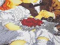 Vista 6 de Handmade Gift for Twins sister brother Bead embroidery wall decor seed stitch picture for nursery