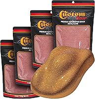 Vista 13 de Custom Shop - Plata a arco iris- 4 onzas de microescamas holográficas de metal de 0.004 pulgadas de tamaño de 100 micrones - Resistente a los rayos