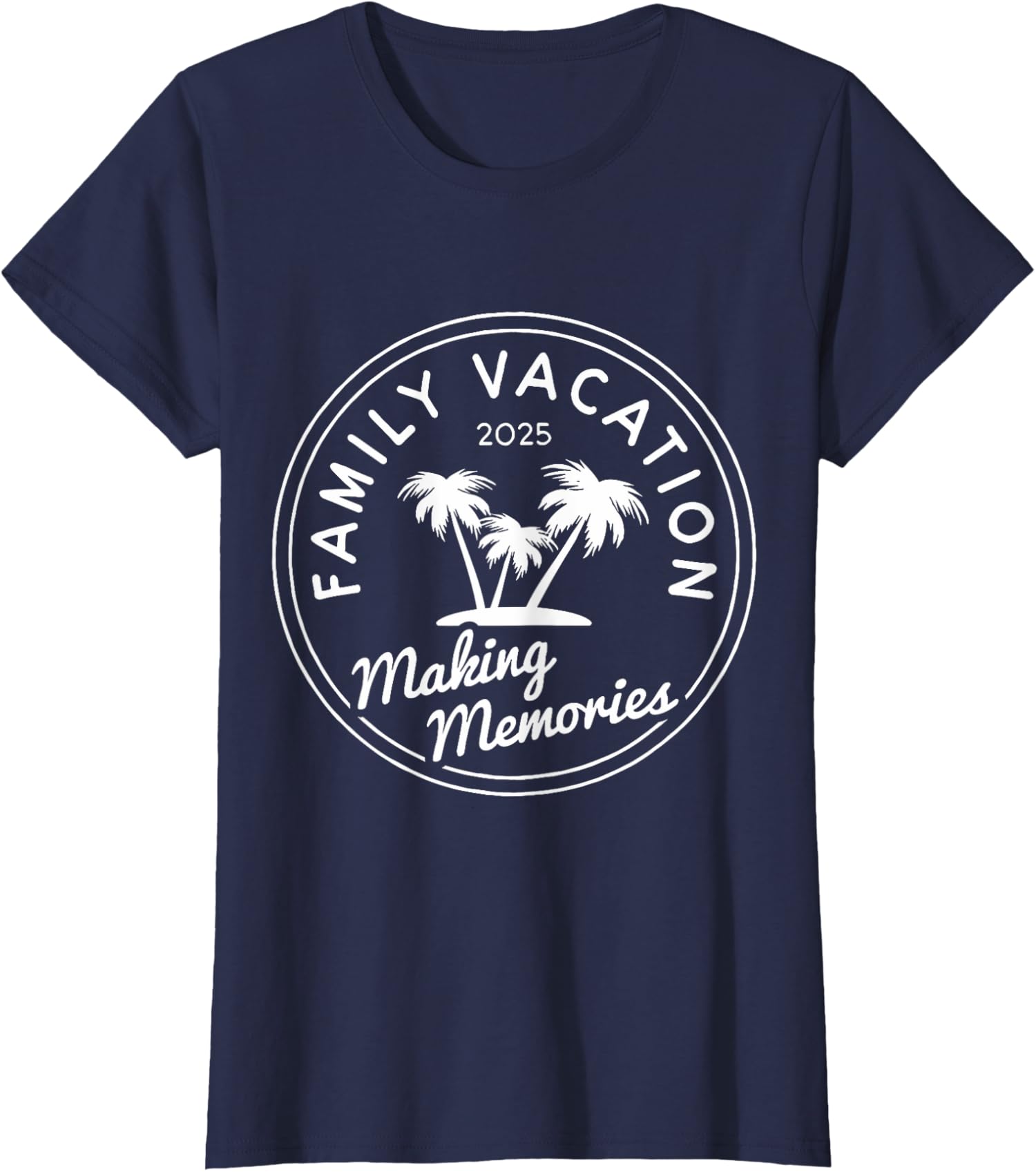 Family Vacation Making Memories Together Matching Ladies' Crewneck T-Shirt - Imagen 4 de 7