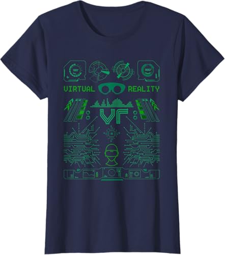 Miniatura 23 de Camiseta de realidad virtual VR Retro Gamers, Negro, S Negro,Azul Marino,Asfalto,Blanco,Azul Pastel,Arándano,Limón,Jaspeado Oscuro,Gris