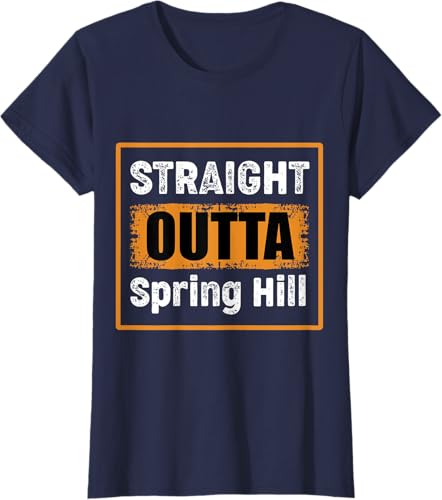 Miniatura 26 de Straight Outta Spring Hill Tennessee USA Vintage Humor T-Shirt Black,Navy Blue,Asphalt Grey,Slate Grey,Cranberry Red,Red,Kelly Green,Brown,Olive