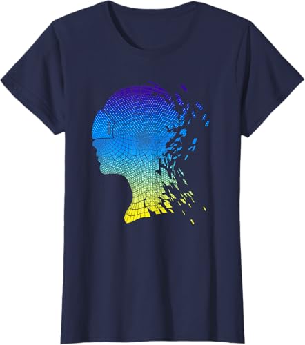 Miniatura 10 de Camiseta con diseño de auriculares de realidad virtual de VR Fans, Negro, S Negro,Azul Marino,Azul Pastel,Plateado,Limón