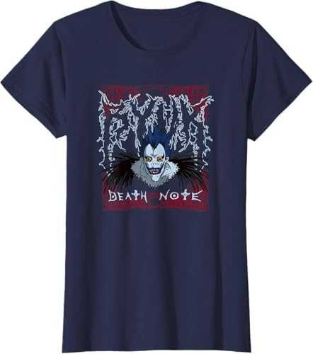 Miniatura 14 de Death Note Heavy Metal Shinigami Ryuk Anime T-Shirt Black,Navy Blue,Asphalt Grey,Dark Heather Grey