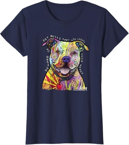 Miniatura 69 de Beware Of Pit Bulls, Dean Russo Pitbull Original - Dog Lover T-Shirt Black,Navy Blue,Asphalt Grey,Slate Grey,White,Cranberry Red,Kelly Green,Olive